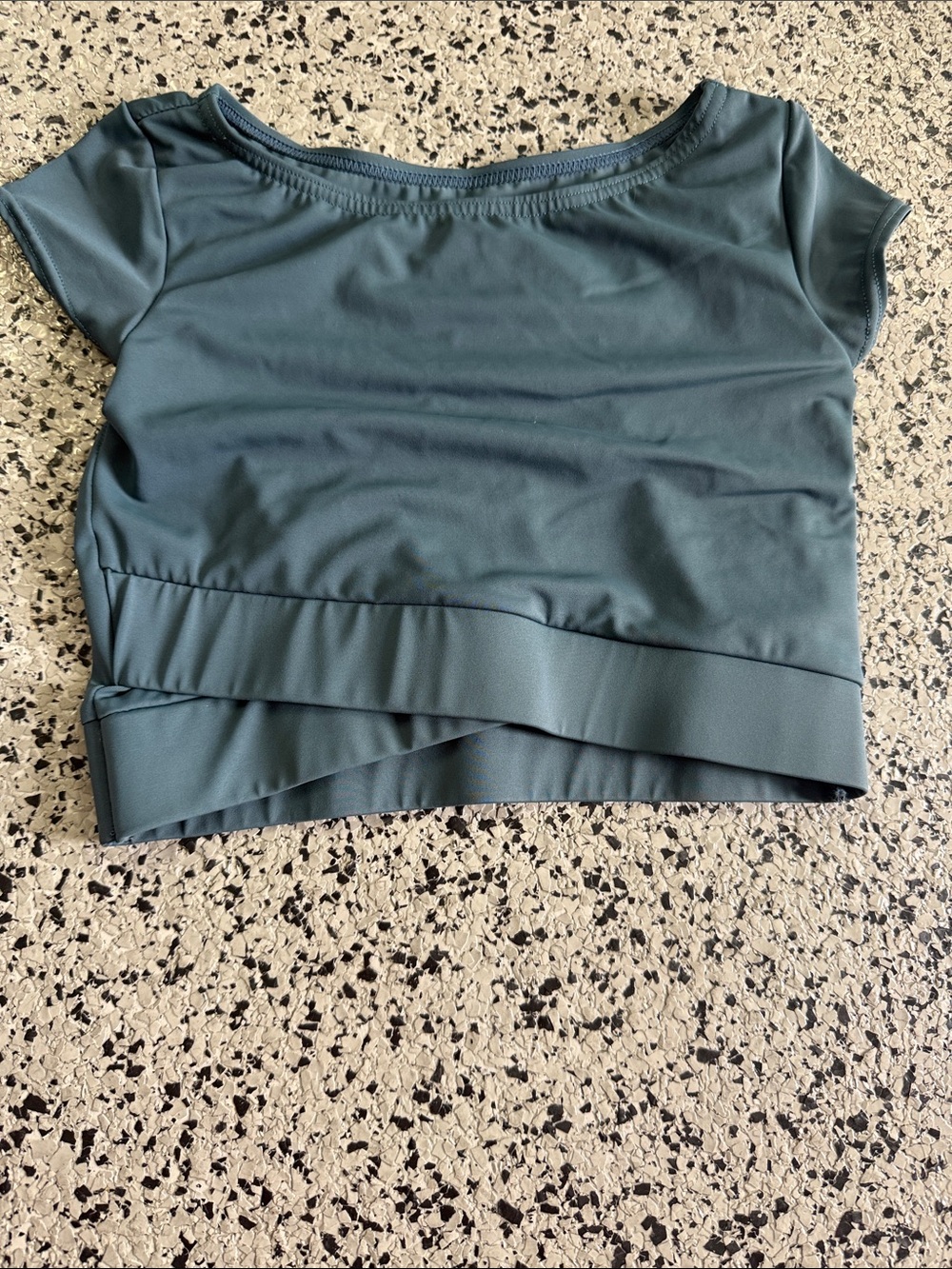 Kids Short Sleeve Cropped Top Valera dance top